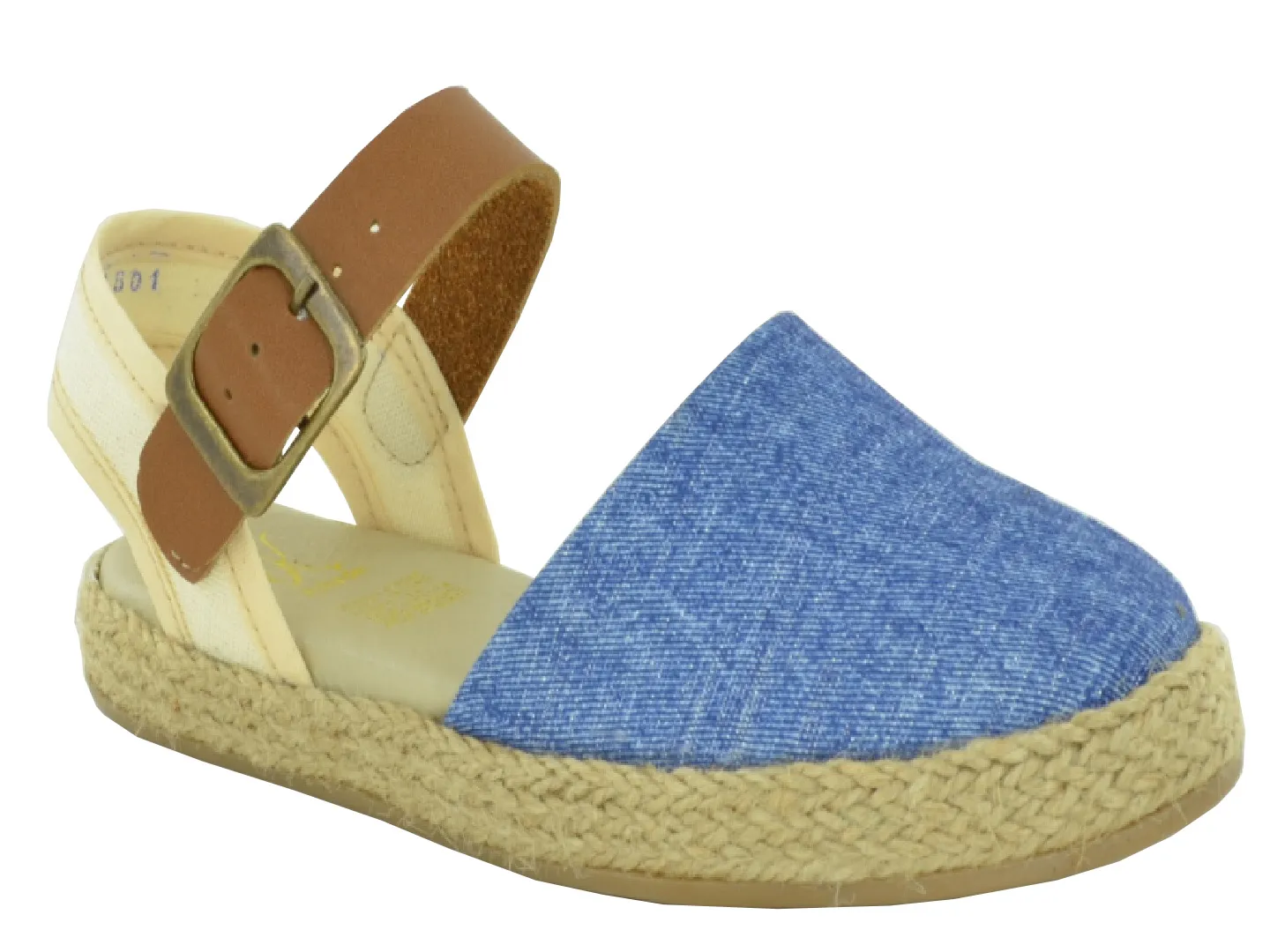 Alpargatas Kinder 6801 Azul Para Niña