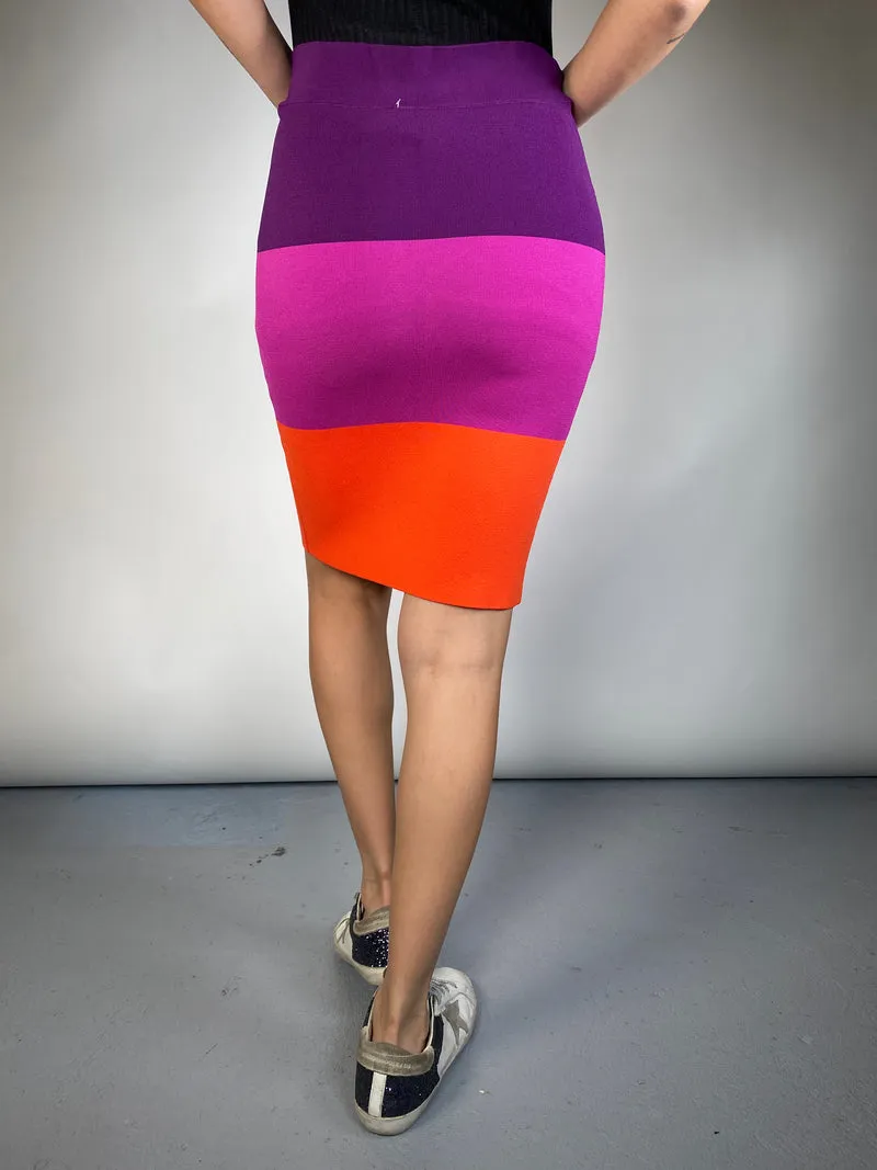 BCBG Falda Tejida