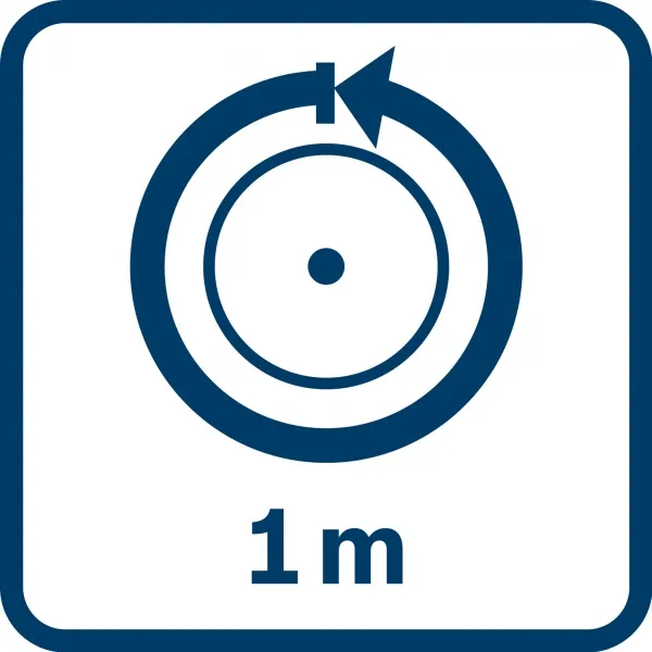 Bosch - GWM 32 - odómetro de rueda, 318,5 mm, 10 cm / 100 m, bolsa textil