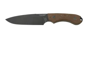 Bradford Knives Guardian 5, 5S-104N-3V, 3D Natural Micarta, CPM-3V, Sabre Grind, Nimbus Blackwashed Finish, cuchillo fijo