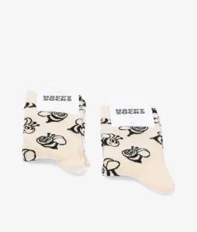 Calcetínes unisex HAPPY SOCKS P000136 en beige