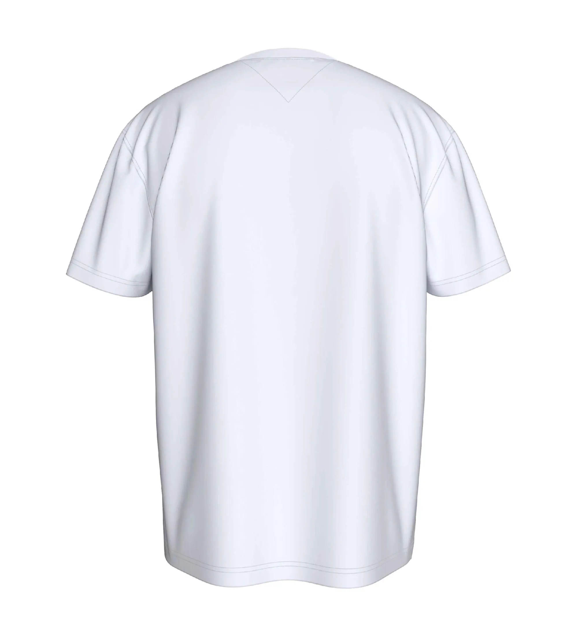 Camiseta de cuello redondo con logo blanco