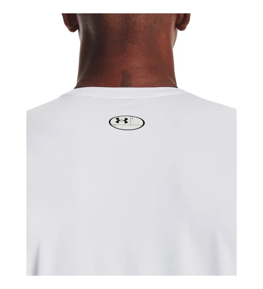 Camiseta de manga corta HeatGear® Fitted blanco