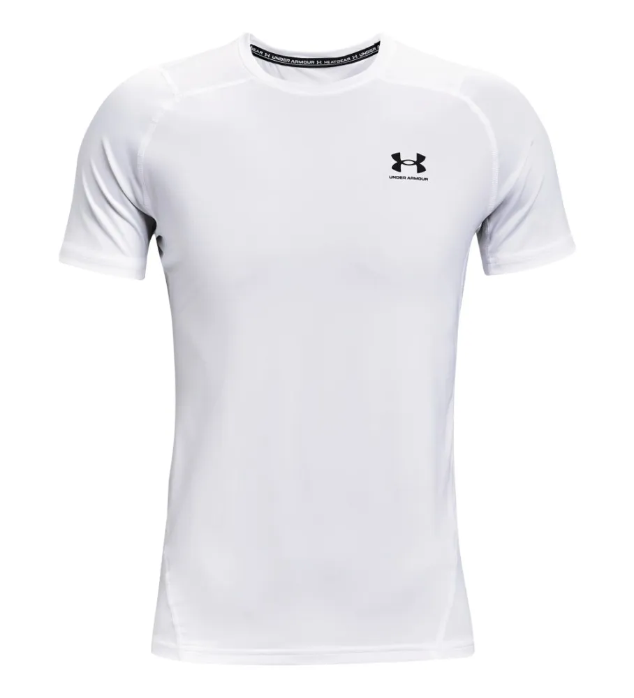 Camiseta de manga corta HeatGear® Fitted blanco