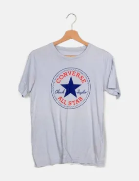 Converse Camiseta azul estampada