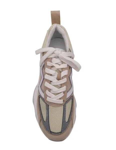 Deportiva Mim Studio beige mujer