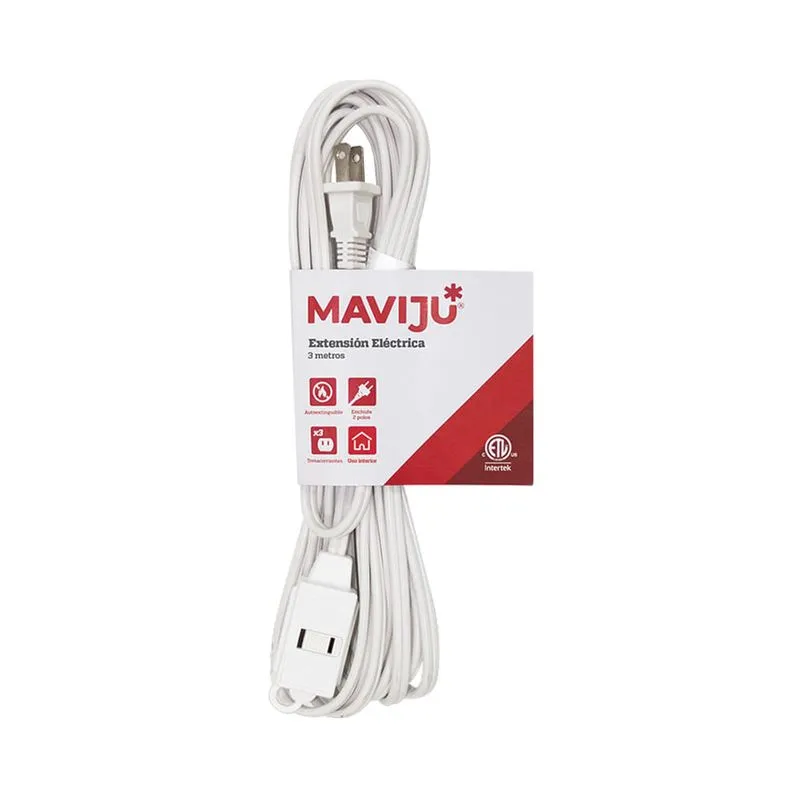 Extensión Eléctrica 3 Metros 2x16AWG | MavijuSKU: 30982