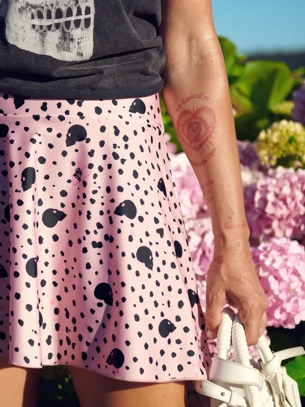 FALDA "CALAVERITAS" ROSA