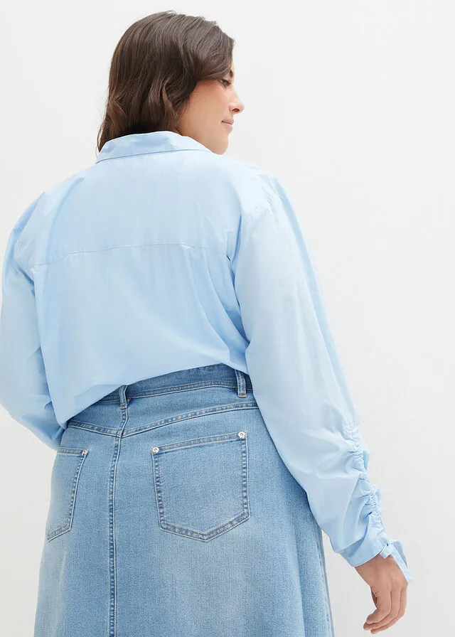 Falda vaquera Denim medio desgastado