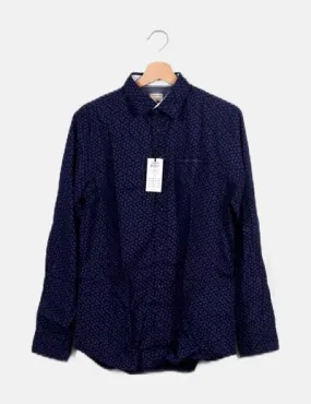 Jack & Jones Camisa azul estampada