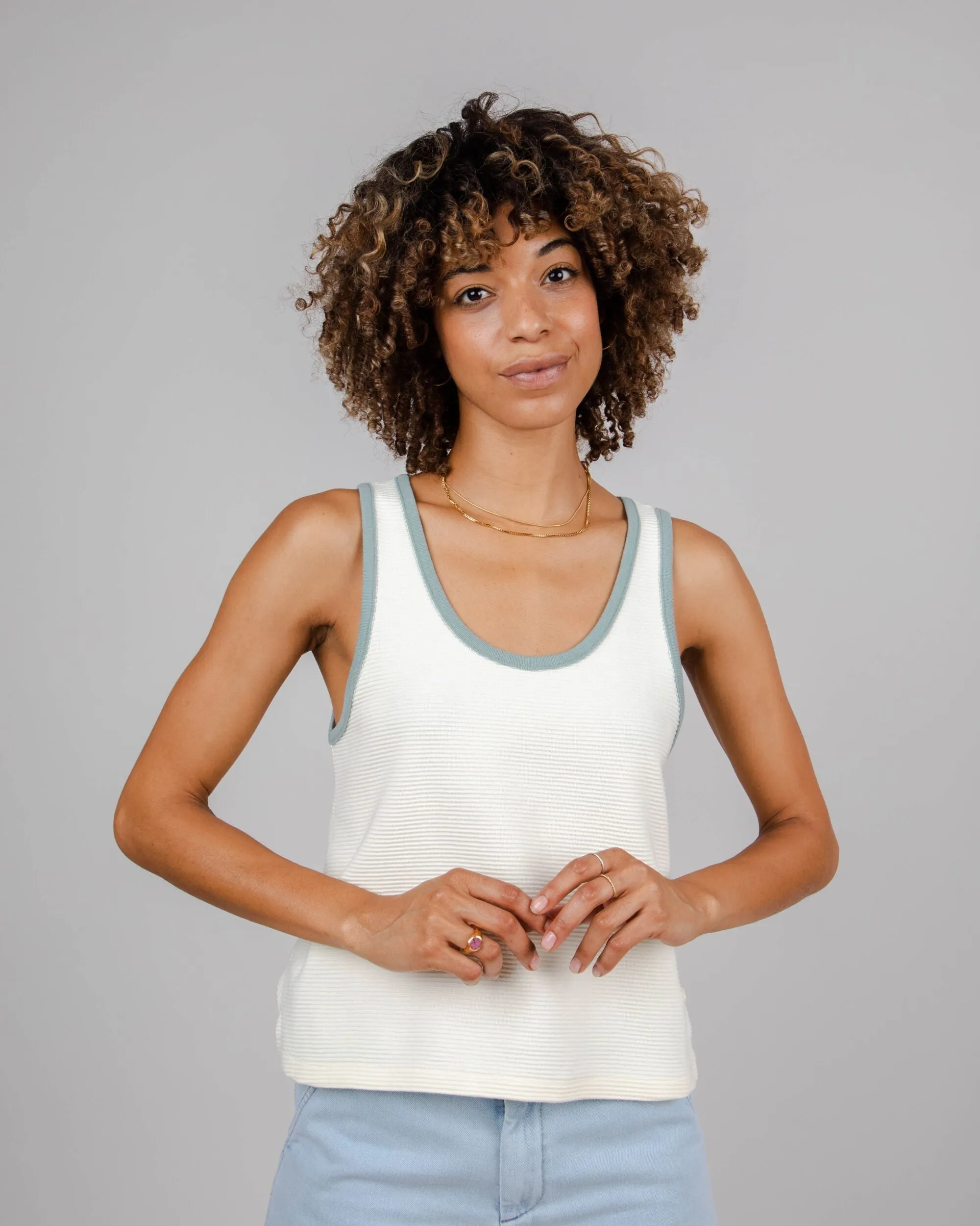 Jersey Tank Top White