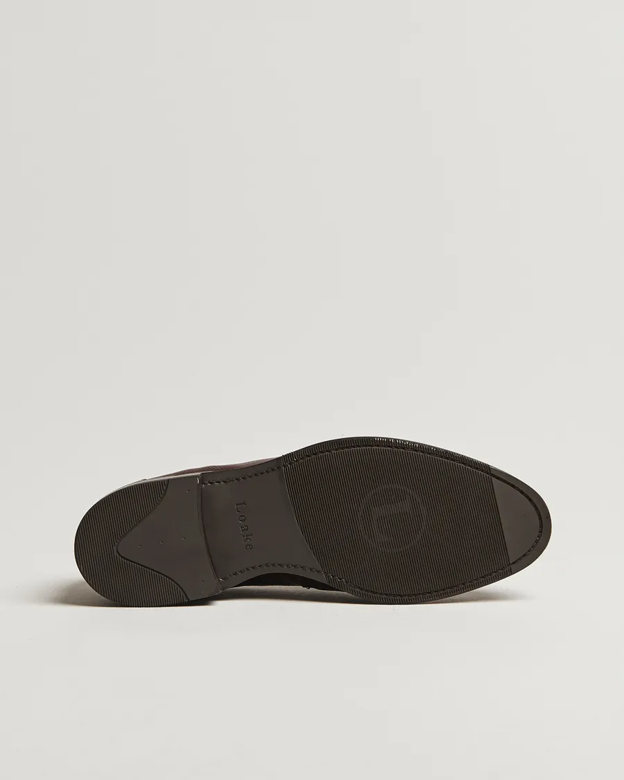 Loake 1880 Imperial Grained Penny Loafer Dark Brown