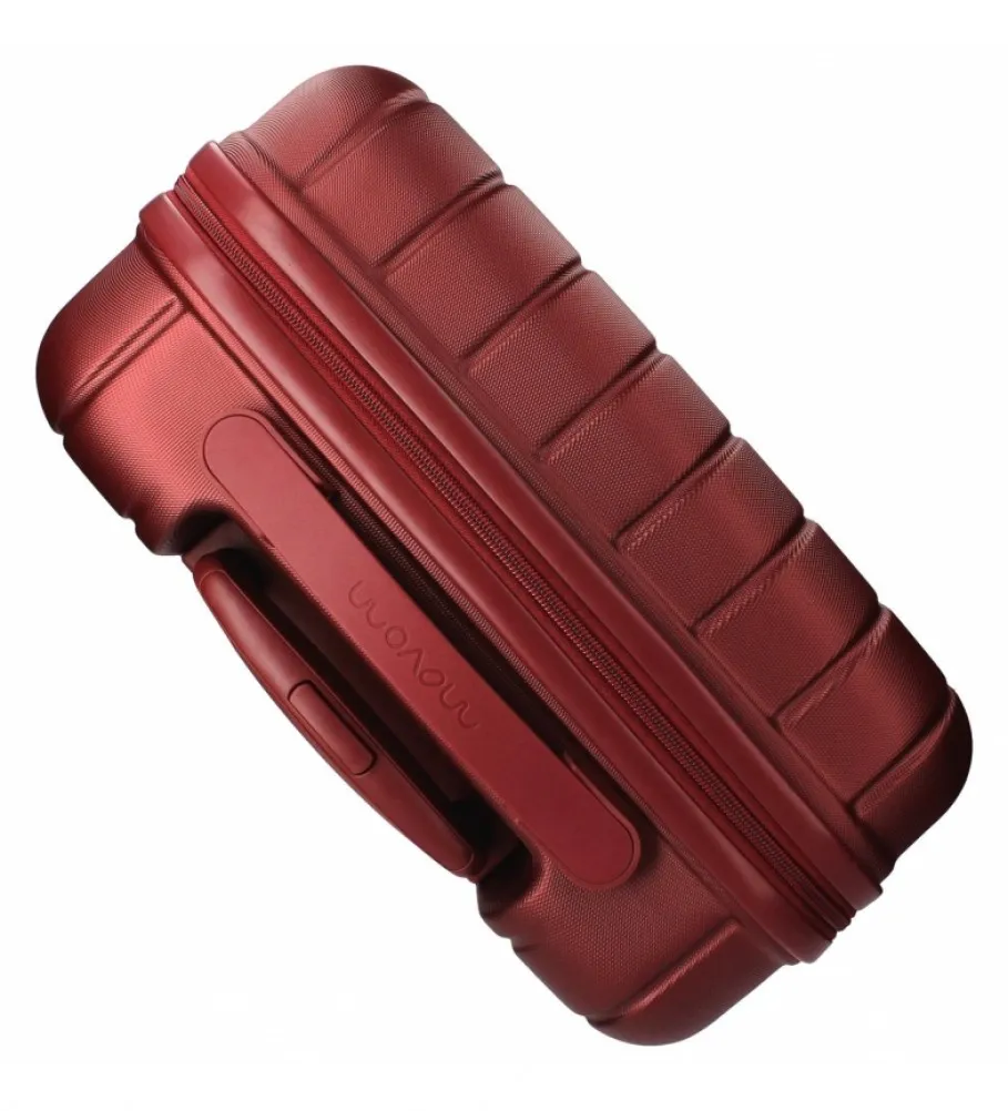 Maleta de cabina Movom Wood rígida 55cm Roja