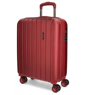 Maleta de cabina Movom Wood rígida 55cm Roja