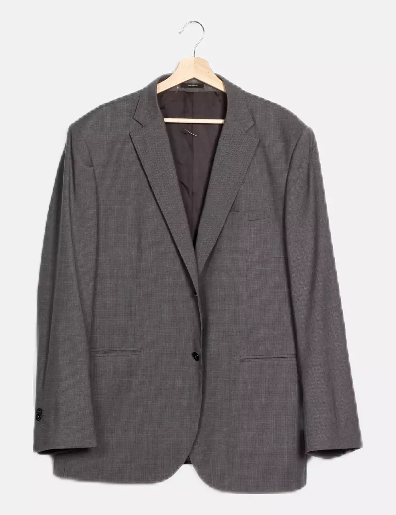 Massimo Dutti Blazer gris estampada