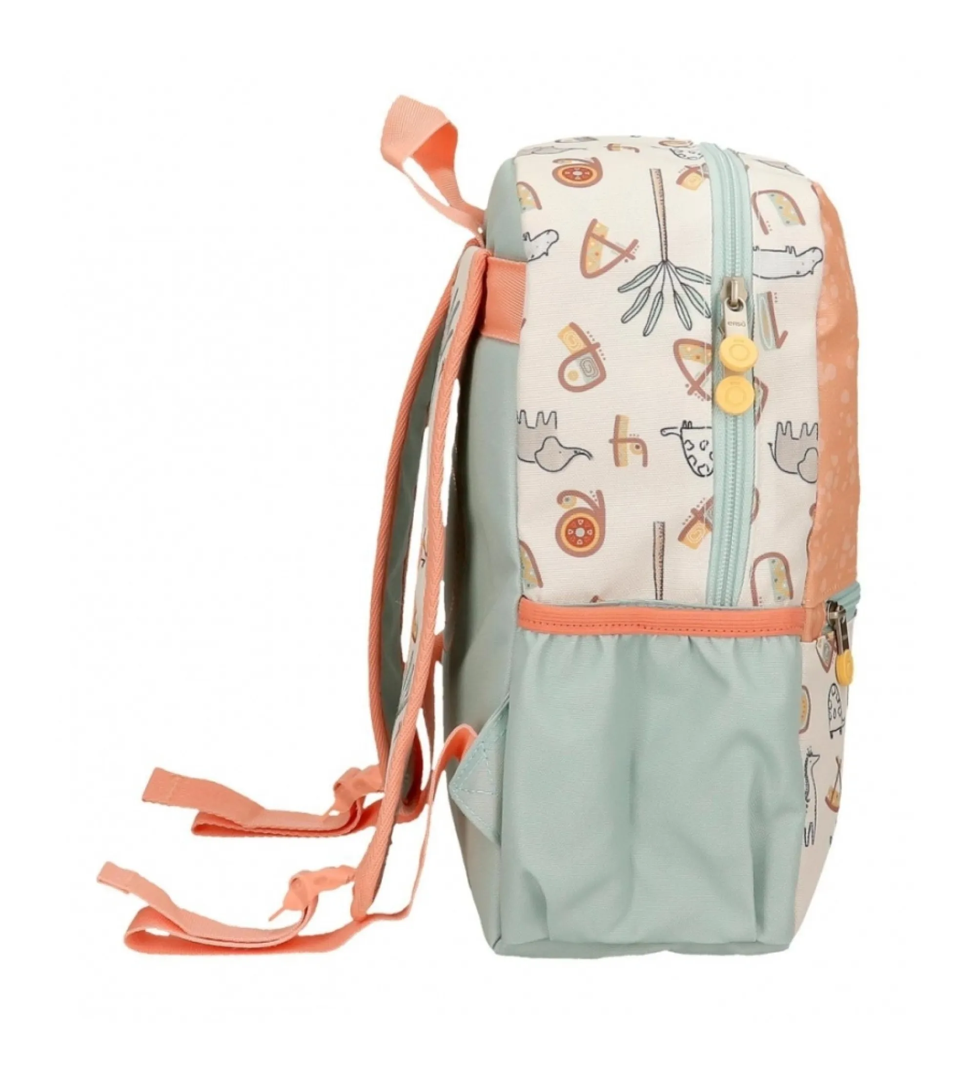 Mochila de paseo Enso Play all day 32 cm adaptable a carro multicolor