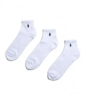 Pack de 3 Calcetines Quarter blanco