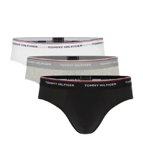 Pack de 3 Slips Brief  negro, gris, blanco