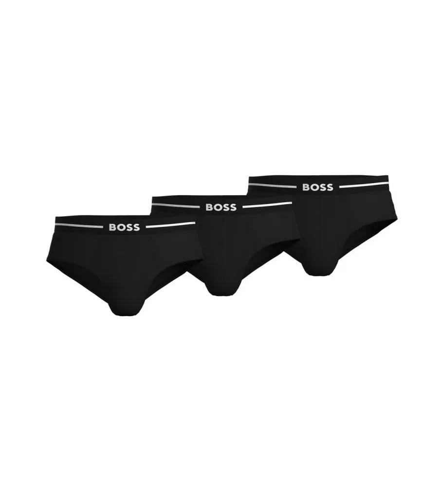 Pack de 3 slips negro