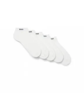 Pack de 5 calcetines tobilleros blanco