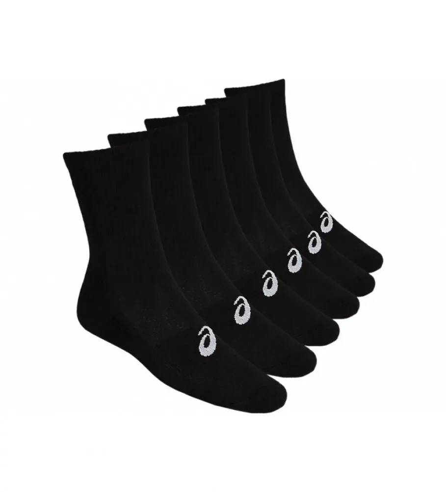 Pack de 6 Calcetines Crew negro