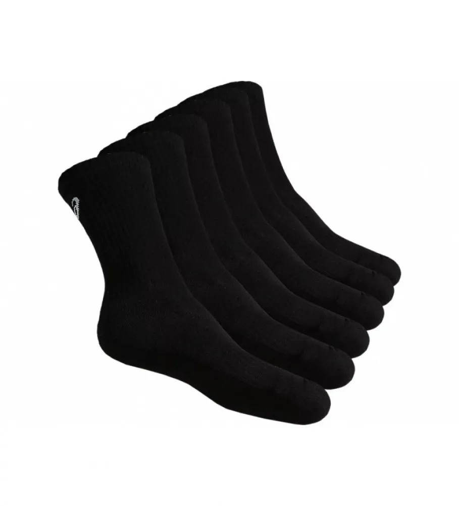 Pack de 6 Calcetines Crew negro