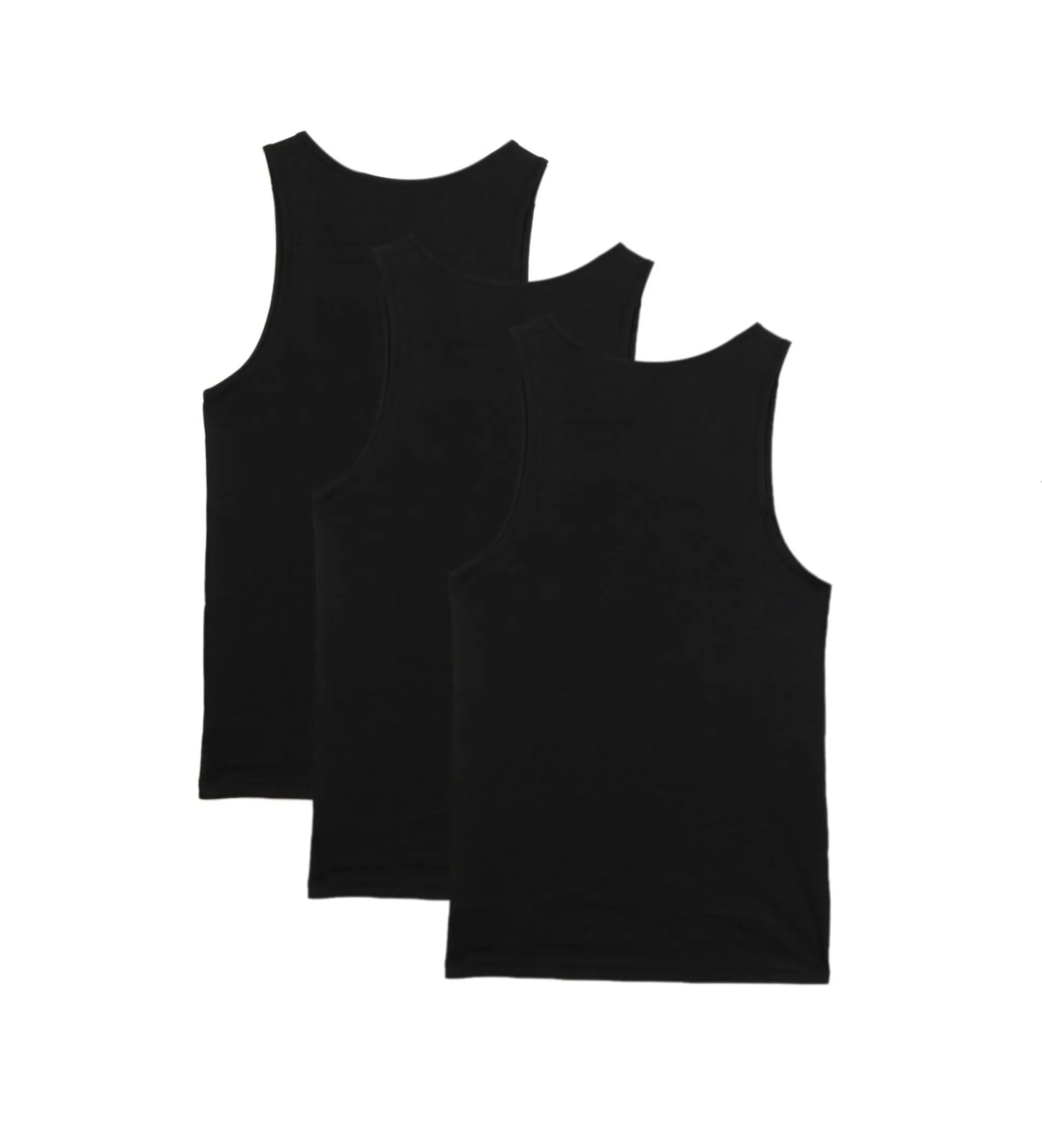 Pack de tres camisetas interiores negro