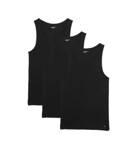 Pack de tres camisetas interiores negro