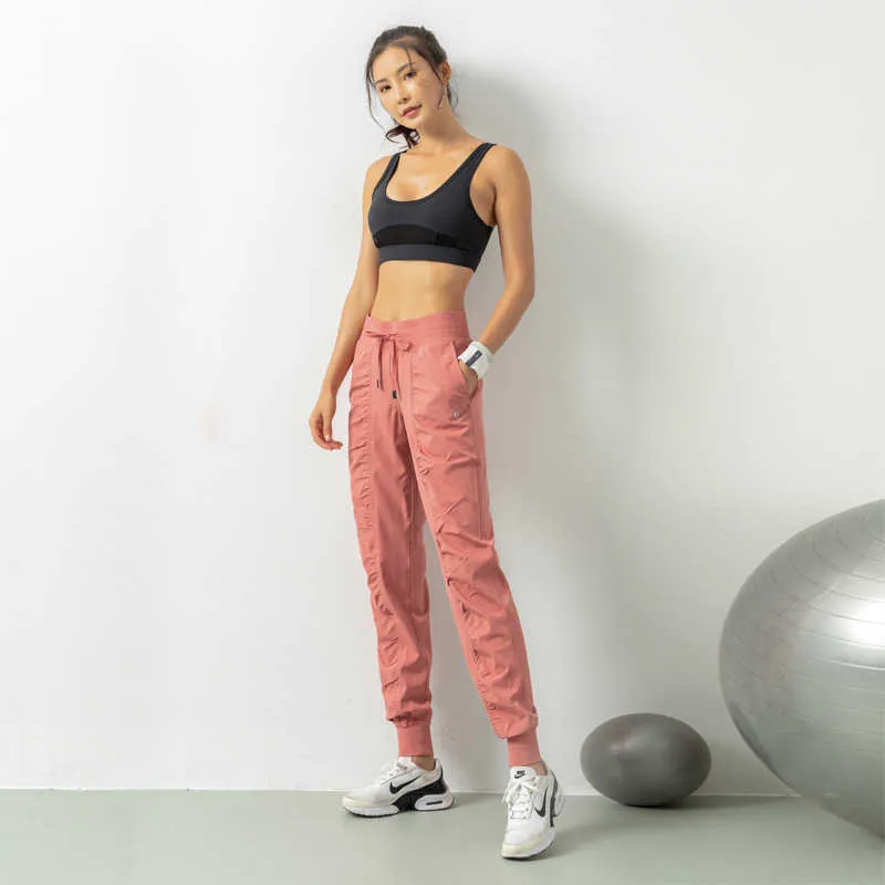 Pantalones deportivos transpirables, ropa de gimnasia, joggers para mujer, de secado rápido, ajustados, holgados, para correr, e