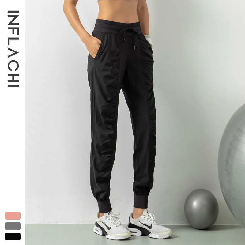 Pantalones deportivos transpirables, ropa de gimnasia, joggers para mujer, de secado rápido, ajustados, holgados, para correr, e