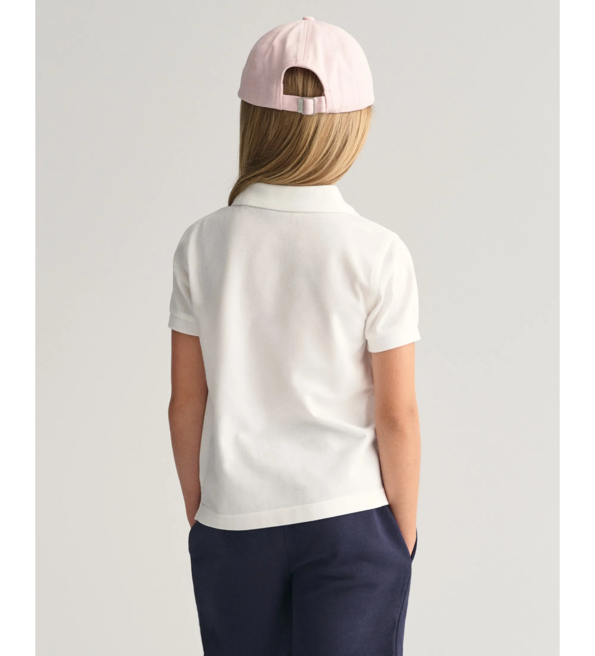 Polo de piqué Shield Kids blanco