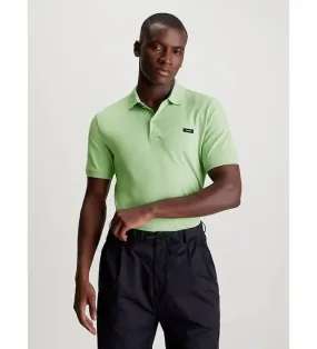 Polo Slim De Piqué Elástico verde mint