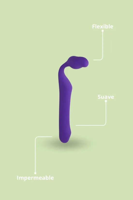 queens l dildo strap-on - púrpura oscuro