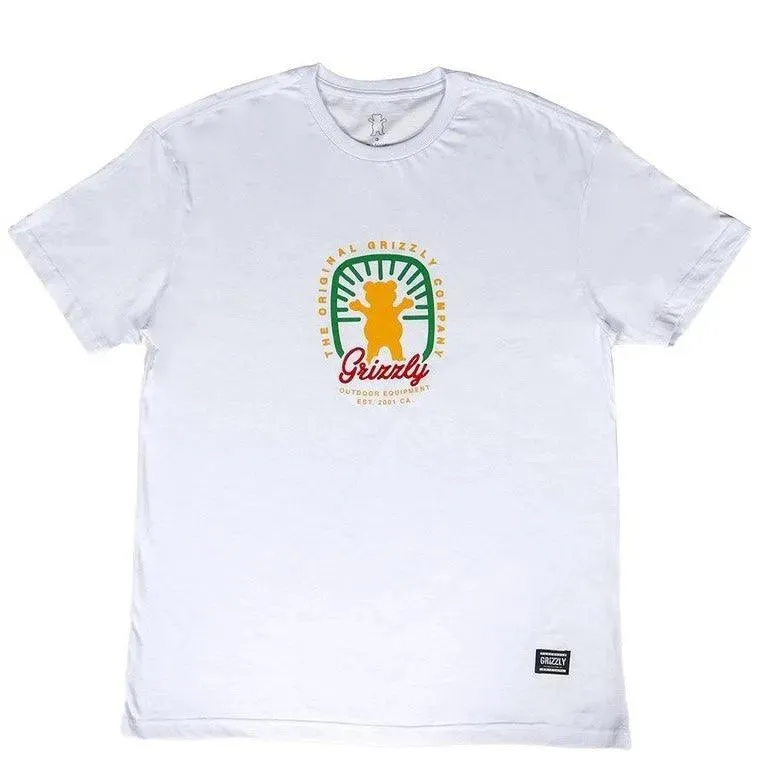Remera Grizzly Locally Grown Blanco