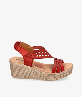 Sandalias pabloochoa.shoes 7068 en rojo