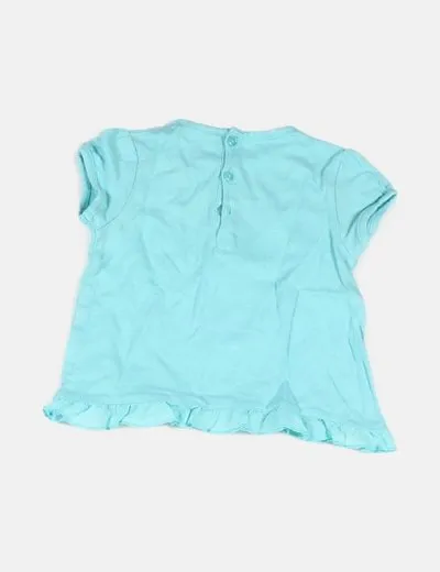 Sfera Camiseta azul estampada