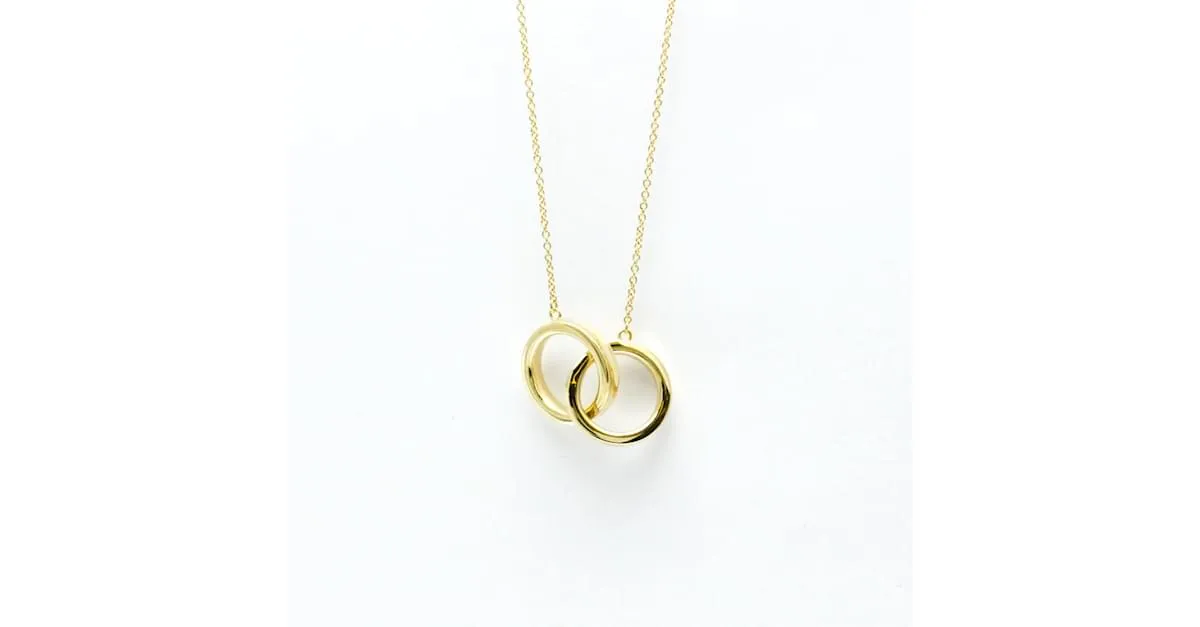 Tiffany & Co Collar Péndulo Entretejido Tiffany Dorado 