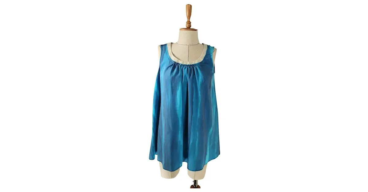 Vera Wang Tops Azul 