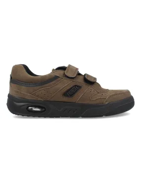 Zapatillas Ecológico Marrón Serraje Velcro Paredes