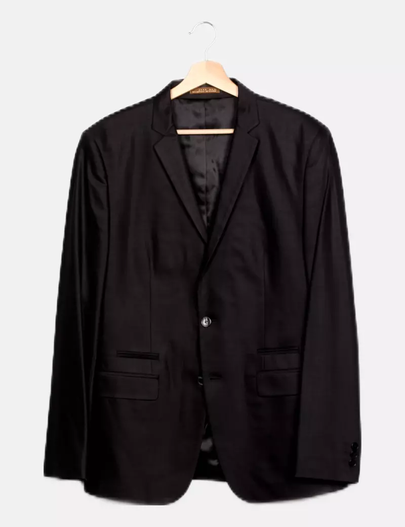 Zara Blazer negra estampada